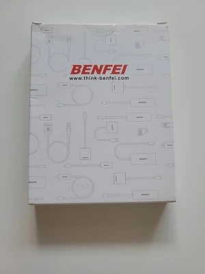  Benfei B_227GREY Display Port To VGA Adapter Cable BRAIDED Wire GOLD Plated - Image 1 of 4