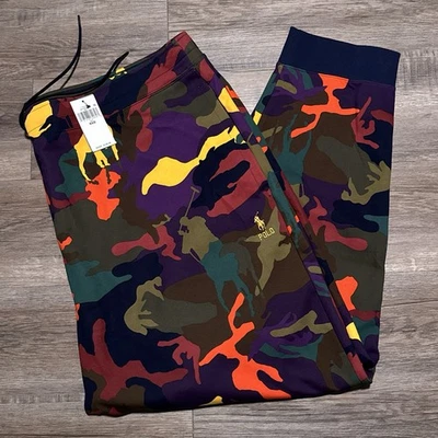 Calça Polo Ralph Lauren Masculina 6XB Camuflagem Estampa Total Spectre Player Malha Dupla - Imagem 1 de 4