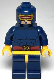 Lego SH0117 Cyclops (Minifigure, 2014 Dark Blue Outfit, Marvel, 76022, X-Men)