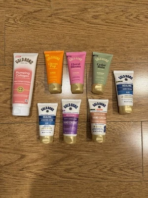 Lote de 8 peças de creme perfumado para as mãos GOLD BOND pacote com 3-8 oz - Imagem 1 de 2