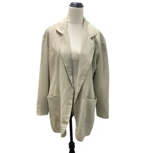 Vintage Marc Dessaver creamy cucumber open blazer with pockets size 12 - Bild 1 von 7
