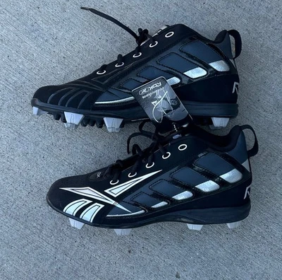 Новый с Ярлыками VTG Reebok большой папи Дэвид Ортис жесткий ссылка металлический бейсбольные бутсы шипы 8,5 - Изображение 1 из 4