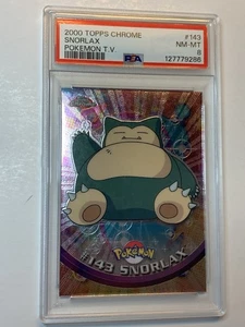 2000 Topps Chrome Pokemon Series 2 #143 Snorlax PSA 8 NM-MT - Bild 1 von 2