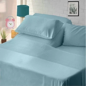 ,Premium 100% Egyptian Cotton,Flex Top King Sheets for Sleep Number Beds 16" ... - Picture 1 of 9
