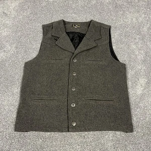 Herren Wyoming Traders Schurwolle Weste grau Western Cowboy Ranchwear Gr. M - Bild 1 von 9