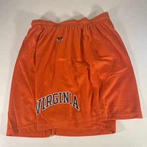 Short de basketball vintage UNIVERSITÉ DE VIRGINIE maille UVA Cavaliers homme XL orange - Photo 1/8