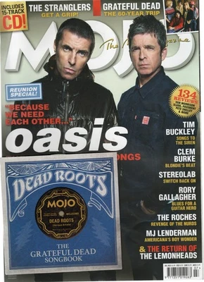 MOJO Magazine July 2025 - Oasis plus Free CD Tim Buckley Grateful Dead - Image 1 of 3