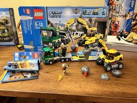 LEGO City: Excavator Transporter (4203) Complete Set With Box & Instructions