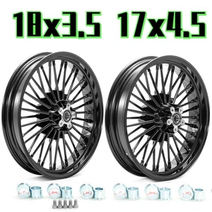 18X3.5 17x4.5 Fat Spoke Wheels Rims for Harley Dyna FXDF FXDWG Heritage Deluxe - Bild 1 von 12