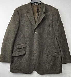 Ted Lapidus Paris Mens Blazer Sports Coat Suit Jacket Wool/Cashmere Size 58R - Picture 1 of 15