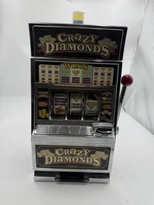 🌟Crazy Diamonds Cassa di Risparmio Funzionante Mini Casinò Slot Machine Giocattolo🌟 - Foto 1 di 9