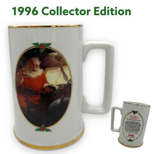 Vtg 1996 Coca-Cola Mug Santa Good Boys and Girls Collector Edition Christmas - Picture 1 of 6