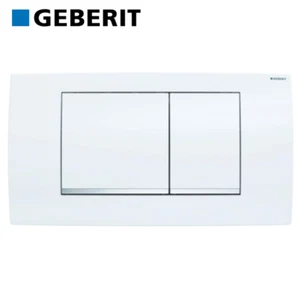 GEBERIT Bedienplatte Twinline 30 weiß - chrom glänzend 115.899.KJ.1 - Bild 1 von 3