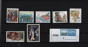 Lotto # 3330 Tematica Natale/Religione Selezione di francobolli nuovi - Foto 1 di 1