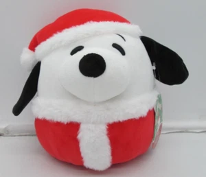 Squishmallows Snoopy 8" Plush White Dog Peanuts as Santa O1 - Picture 1 of 4