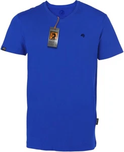 RMH 0102 Herren Bio-Baumwolle Luxury V-Neck T-Shirt COMPANIEER Blau Royal ... - Bild 1 von 4