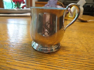 Vintage Reed & Barton Revere Silber Emaille Kind Baby Tasse Taufe #867 Standfuß - Bild 1 von 5