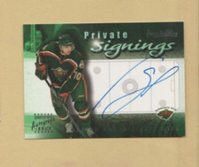 Marian Gaborik 00-01 Topps Premier Plus Private Signings #PS-MG, books @$30us