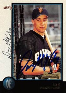 Dan McKinley autographed Baseball Card (Giants) 1998 Bowman Rookie #329