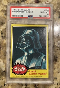 1977 STAR WARS LORD DARTH VADER #196 DARTH VADER PSA 8 NM-MT - Picture 1 of 2