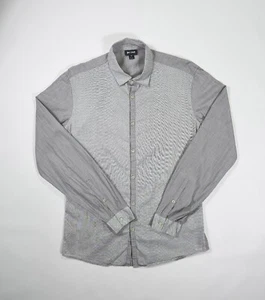 Just Cavalli Gray Snake Pattern Cotton Shirt Size 46 - Picture 1 of 7