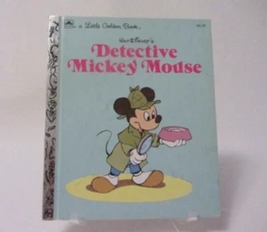 EIN KLEINES GOLDENES BUCH WALT DISNEY'S DETECTIVE MICKEY MOUSE 1985 HARDCOVER BUCH - Bild 1 von 3