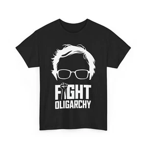 Political Protest Tee, Resist Oligarchy, Bernie Sanders AOC Shirt - Picture 1 of 9