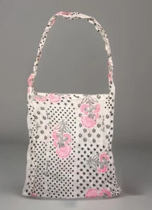 Free People Tote Bag Gauze Boho Reusable Shopping Floral Festival 14x15” - Picture 1 of 9