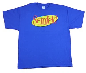 Seinfeld Adult New T-Shirt - Classic title Screen Logo Pic - Picture 1 of 1