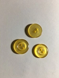 NEW 25 PC BAG 5/8 INCH  BRITE GOLD PEARL FINISH BUTTONS - Picture 1 of 3