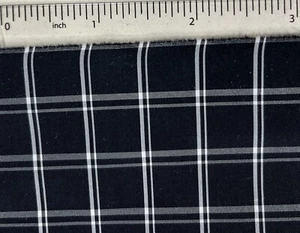 Plaid 100% Silk Vintage Fabric - Picture 1 of 2
