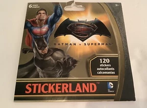 Sandylion DC COMICS BATMAN VS SUPERMAN 120 STICKER STICKERLAND 6 SEITEN NEU - Bild 1 von 1