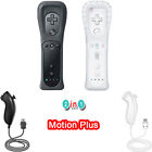 2 Pcs Remote Controller&Nunchuck For Nintendo Wii/Wii U Console With Motion Plus