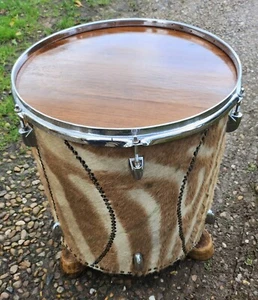 Drum Table African Style/ Music Taxidermy Enthusiast - Picture 1 of 7