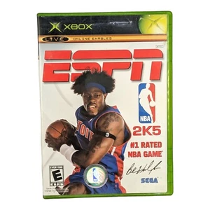 ESPN NBA 2K5 (2004) Original Microsoft XBox Game With Case Good Condition - Picture 1 of 3