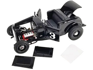 1932 Ford Salt Flat Roadster #3 Black Vic Edelbrock Limited 414 pcs 1/18 - Picture 1 of 3