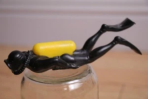 VINTAGE 1960's FLIPPY THE FROGMAN TOY 5" LONG PLACO TOYS CO, FLIPCO PRODUCTS - Picture 1 of 4