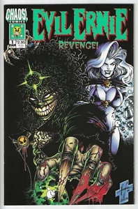 EVIL ERNIE REVENGE #1 (1994) GLOW IN THE DARK COVER ~ NEAR MINT- 9.2 - Picture 1 of 2