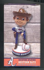 2015 Rockford Aviators Retro Western Days Boy Face Bobblehead SGA Indy League - Bild 1 von 1