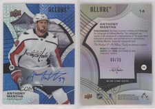 2021-22 Upper Deck Allure Blue Line Auto /35 Anthony Mantha #14 Auto