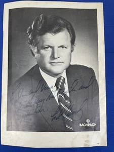 Autógrafo vintage Ted Kennedy "A Jim y Verna" publicidad Bachrach todavía 11x8" - Imagen 1 de 10