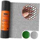  Plastic Wire Mesh Fence 15.7IN x 10FT Roll - Ideal for Poultry, Dogs, Black