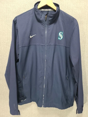 Nike Baseball Dri-Fit Seattle Mariners Jacket Full Zip Medium Blue           B42 Cover
