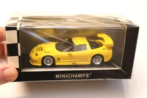 1/43 CORVETTE C5-R VERSIÓN CALLE AMARILLO BRILLANTE MINICHAMPS ESPECIAL MINC 01 - Imagen 1 de 4