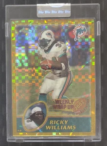 2003 Topps cromo Ricky William Gold X Factor/101 trofeo Heisman sin circular - Imagen 1 de 2