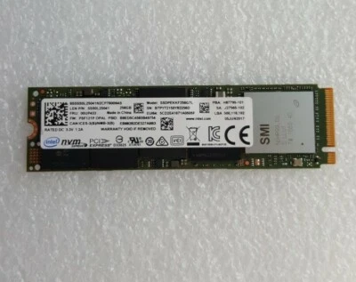 Genunie Intel SSDPEKKF256G7L 256GB M.2 NVME PCI-E Express Solid State Drive SSD - Image 1 of 3