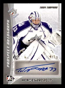 2016-17 ITG Heroes & Prospects Silver #PATT1 Troy Timpano Auto #1/2 (ref 216036)