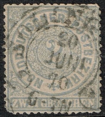 Germany States- North German Confederation Scott #17 2gr used VG - Image 1 of 2