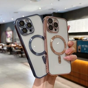 For Apple iPhone 16 15 14 13 12 Pro Max Case Mag Safe Magnetic Camera Lens Cover - Picture 1 of 17