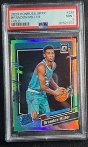 Panini Donruss Optic 2023-24 - Clasificado Novato #219 Brandon Miller HOLO PSA 9 (RC) - Imagen 1 de 2